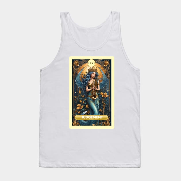 The Judgement Card From the Light Mermaid Tarot Deck. Tank Top by MGRCLimon